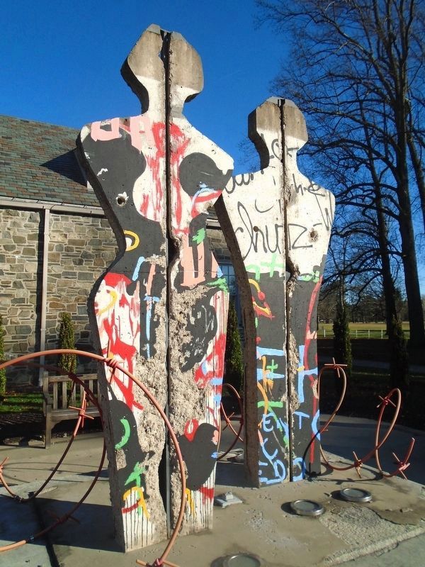 <i>BreakFree</i> Berlin Wall Sculpture in Freedom Court image. Click for full size.