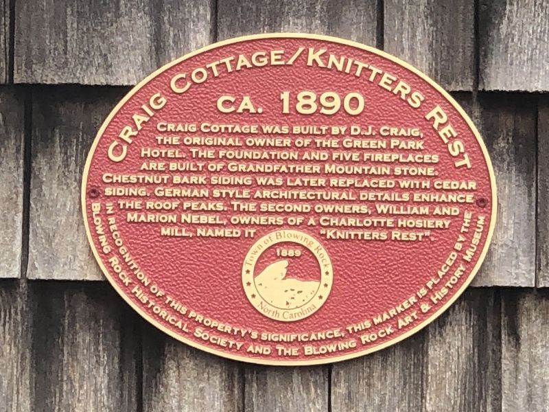 Craig Cottage/Knitters Rest Marker image. Click for full size.