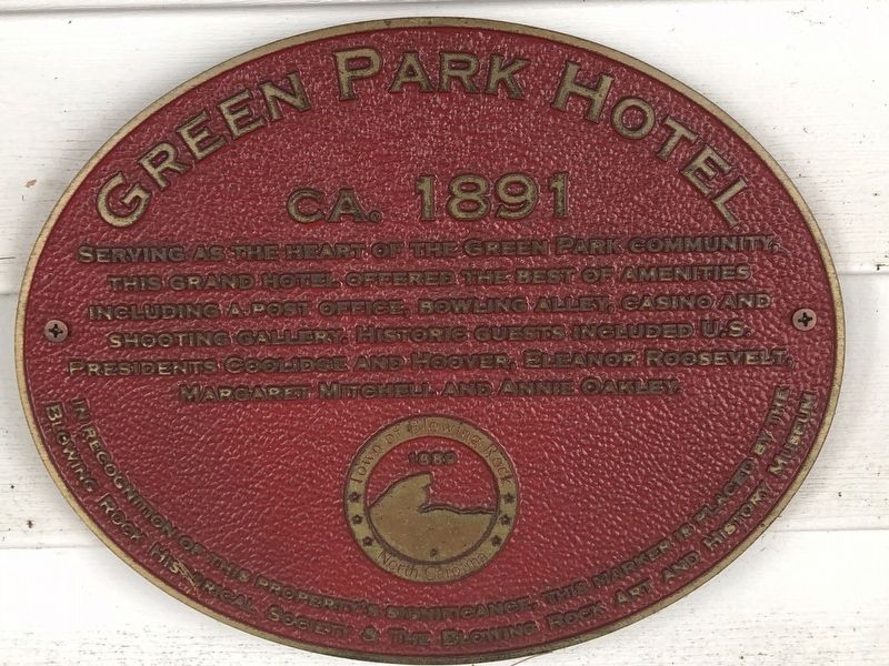 Green Park Hotel Marker image. Click for full size.