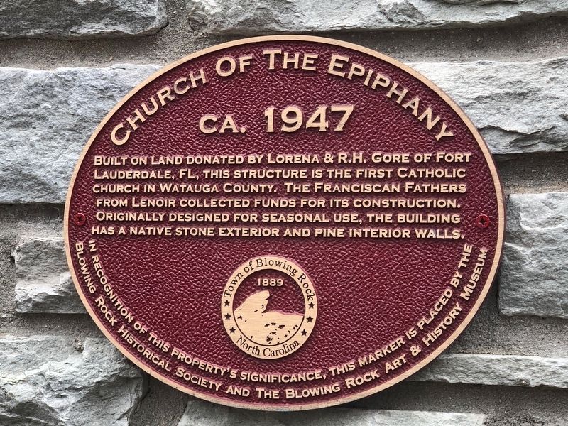 Church of the Epiphany Marker image. Click for full size.