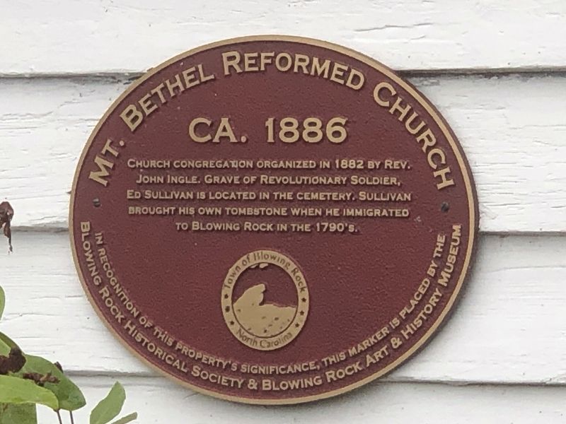 Mt. Bethel Reformed Church Marker image. Click for full size.