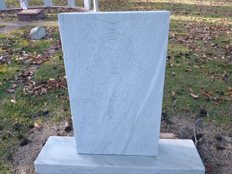 Prisoners Of War Memorial Marker. Click for full size. Prisoners Of War Memorial Marker image. Click for full size.