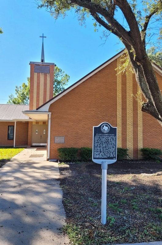 St. John Lutheran Church Marker. Click for full size. St. John Lutheran Church Marker image. Click for full size.