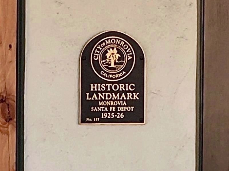 City of Monrovia Historic Landmark image. Click for full size.