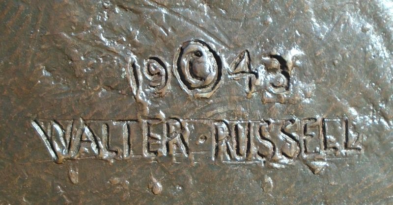 Franklin Delano Roosevelt Bust Sculptor's Mark image. Click for full size.