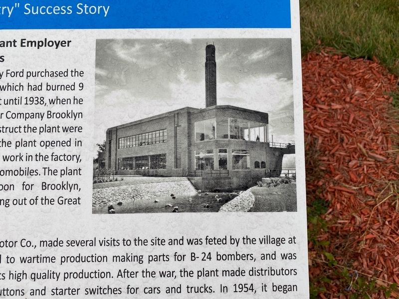 Ford Motor Company Brooklyn Plant: Marker image. Click for full size.