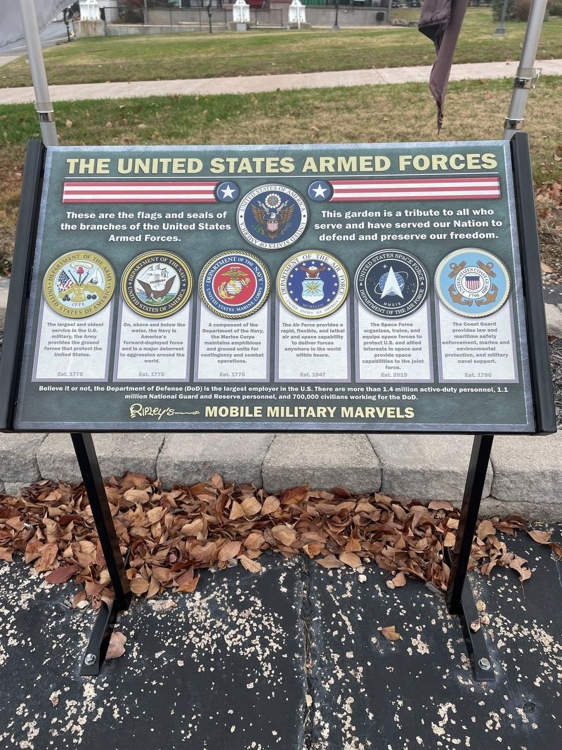 The United States Armed Forces Marker image. Click for full size.