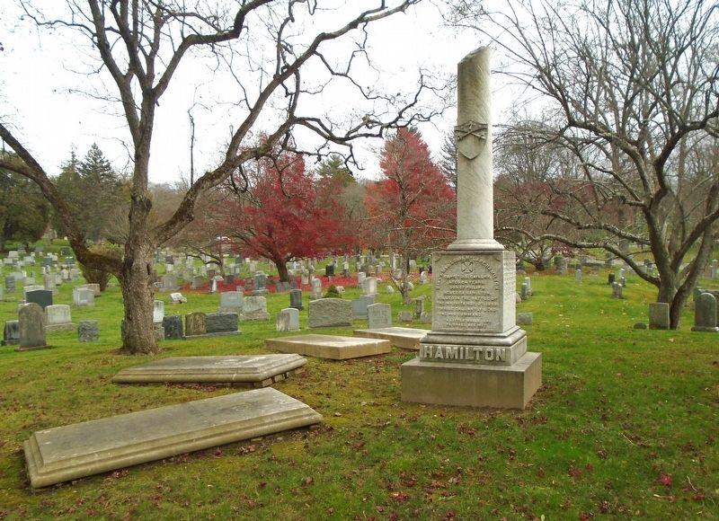 Brev't. Maj. Louis McLane Hamilton Monument and Family Plot image. Click for full size.