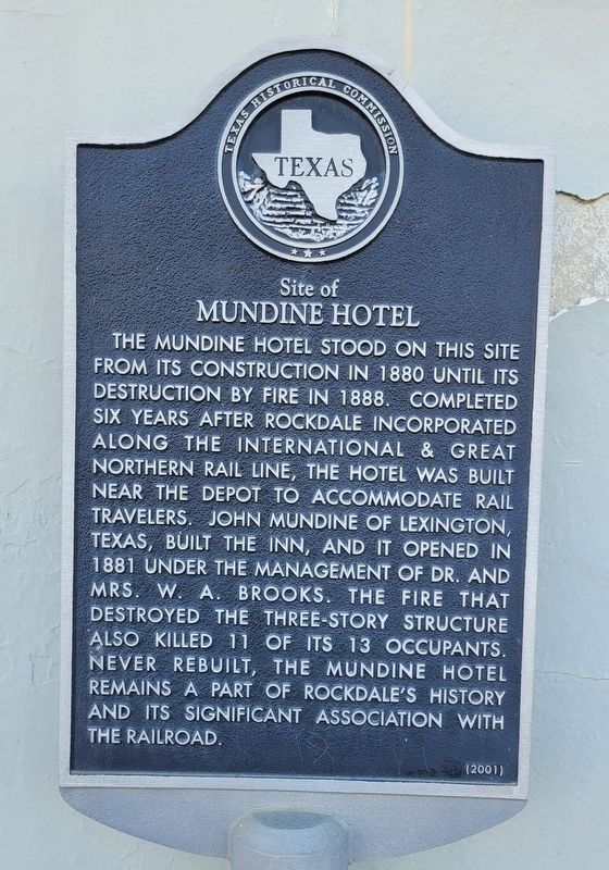 Site of Mundine Hotel Marker image. Click for full size.