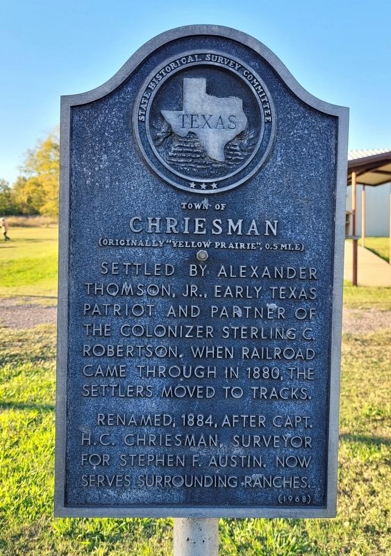 Town of Chriesman Marker image. Click for full size.