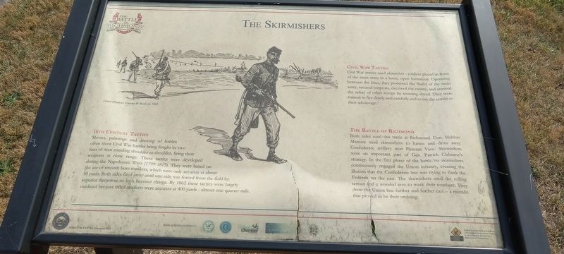 The Skirmishers Marker image. Click for full size.