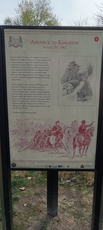 Advance To Kingstown Marker. Click for full size. Advance To Kingstown Marker image. Click for full size.