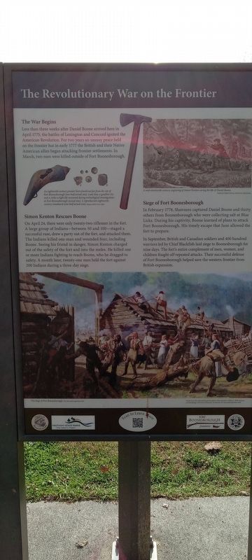 The Revolutionary War on the Frontier Marker image. Click for full size.