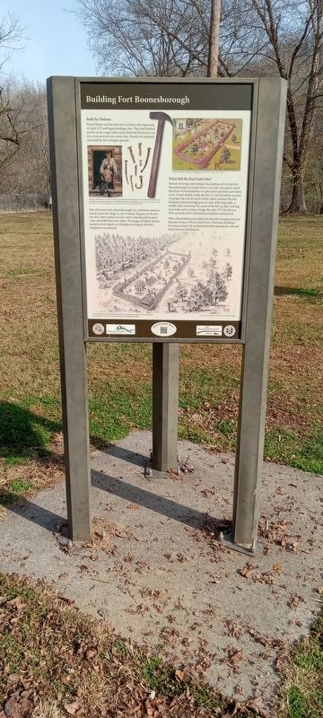 Building Fort Boonesborough Marker image. Click for full size.