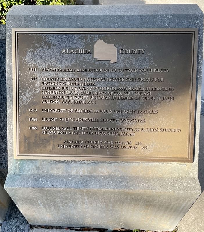 Alachua County Marker image. Click for full size.