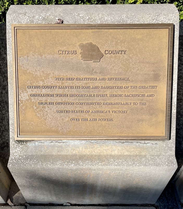 Citrus County Marker image. Click for full size.