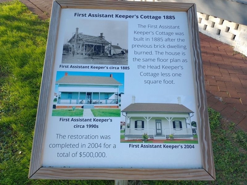 First Assistant Keeper's Cottage 1885 Marker image. Click for full size.