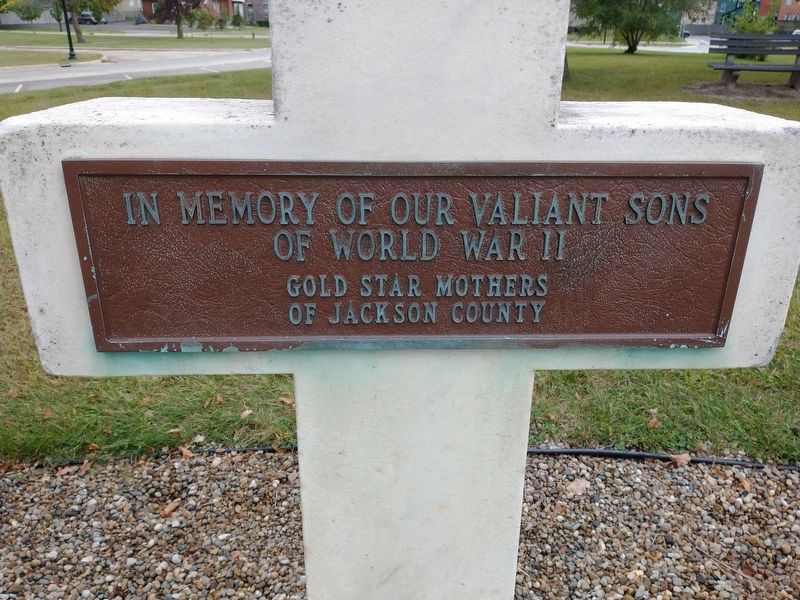 Gold Star Mothers Of Jackson County World War II Memorial Marker image. Click for full size.