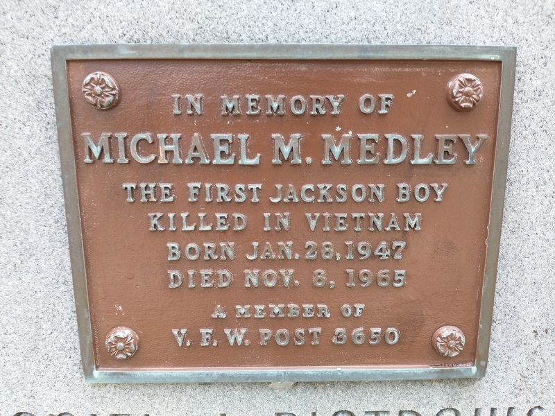 Michael M. Medley Memorial Marker image. Click for full size.