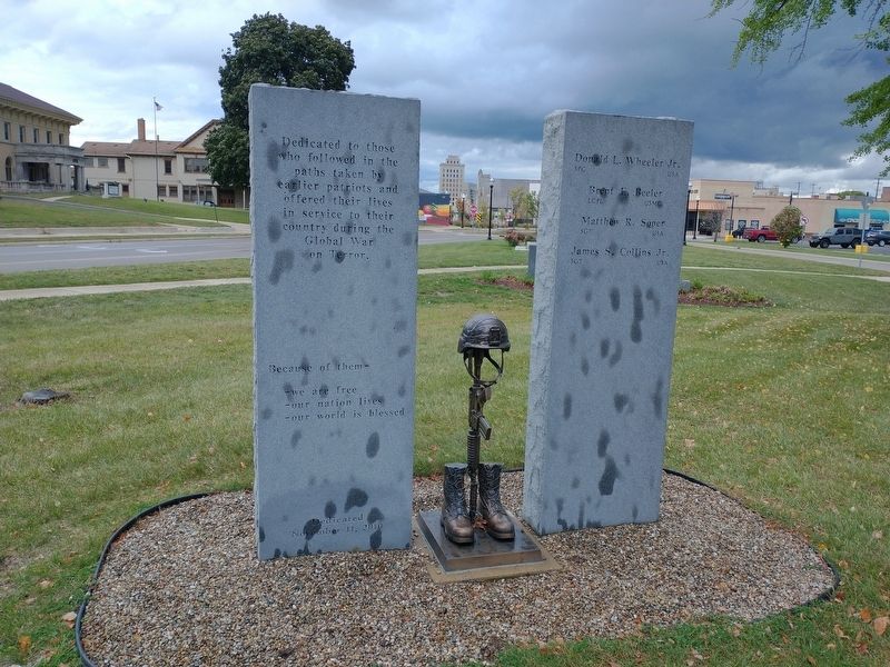 Jackson County Global War on Terror Veterans Memorial Marker image. Click for full size.
