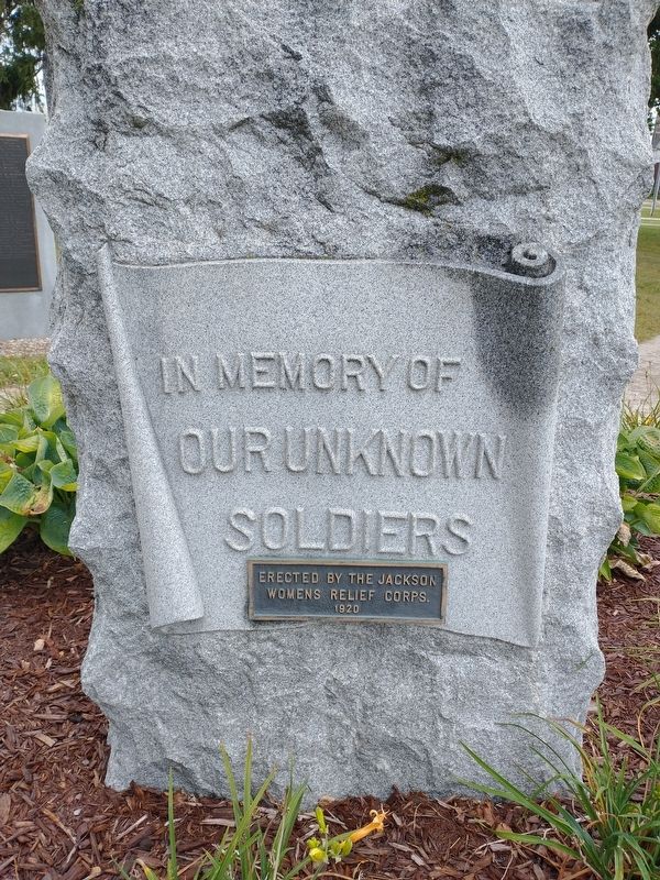 Unknown Soldiers Memorial Marker image. Click for full size.