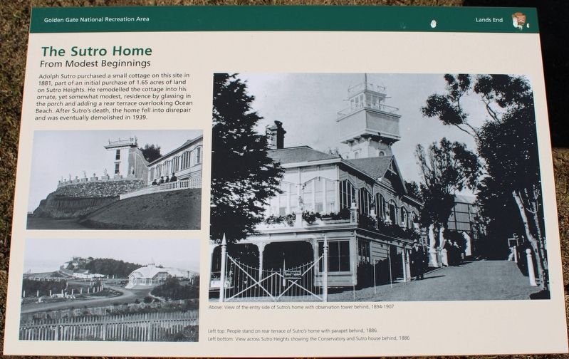 The Sutro Home Marker image. Click for full size.