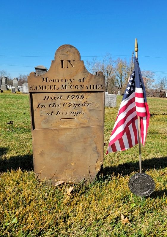 Grave of Revolutionary War Soldier<br>Samuel McConahey image. Click for full size.