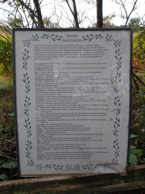 Native Herb Garden Marker image. Click for full size.