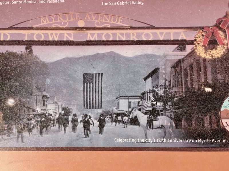 Old Town Monrovia - 1893 image. Click for full size.