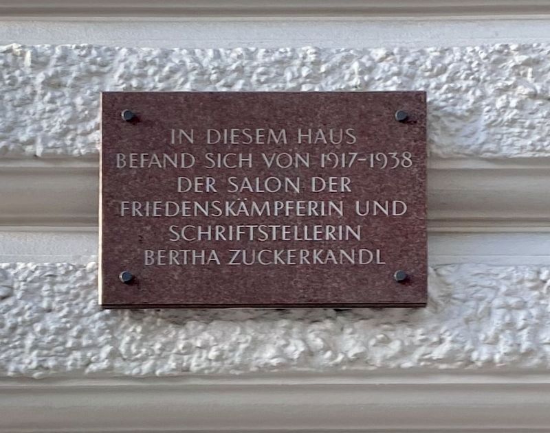 Bertha Zuckerkandl Marker image. Click for full size.