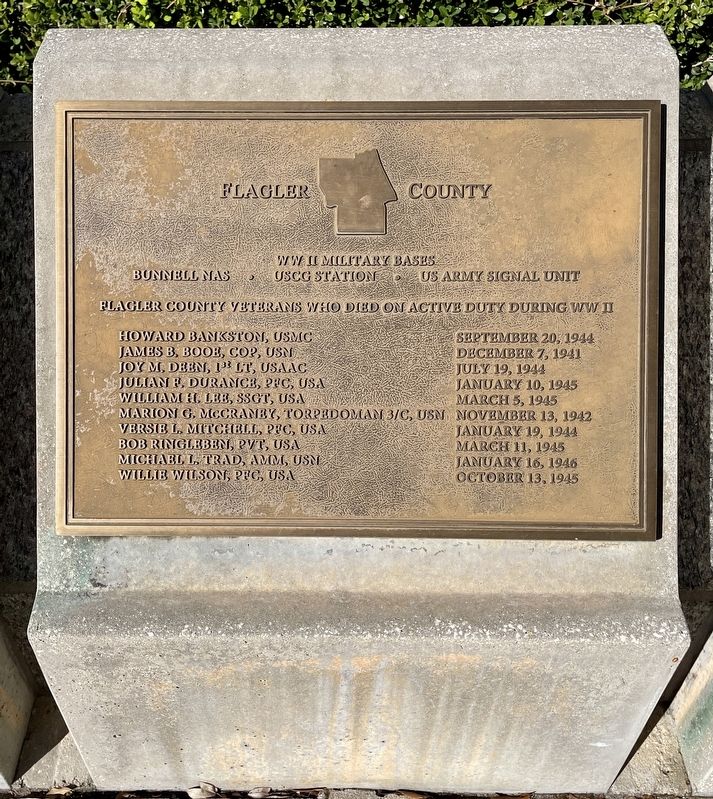 Flagler County Marker image. Click for full size.