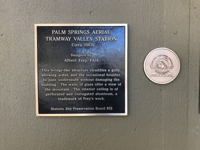 Palm Springs Aerial Tramway Valley Station Marker image. Click for full size.