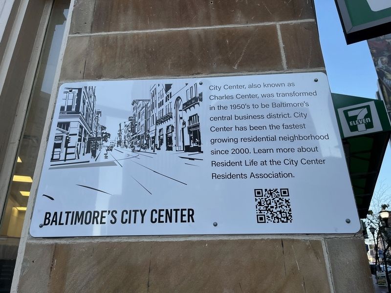 Baltimore's City Center Marker image. Click for full size.
