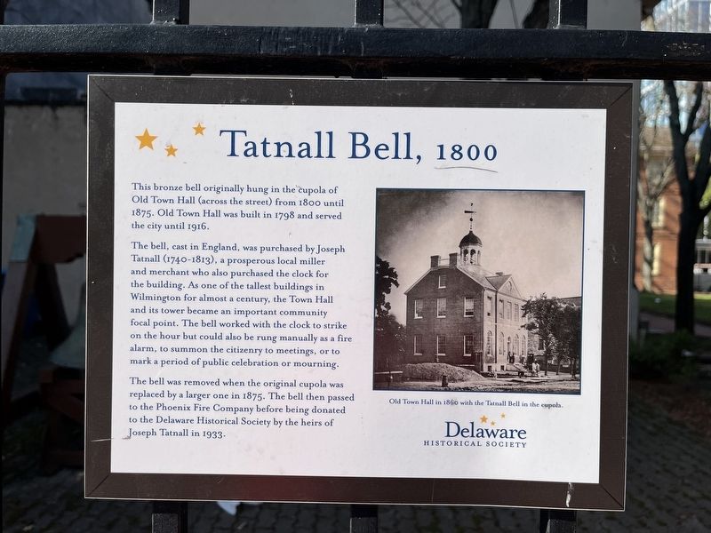 Tatnall Bell, 1800 Marker image. Click for full size.