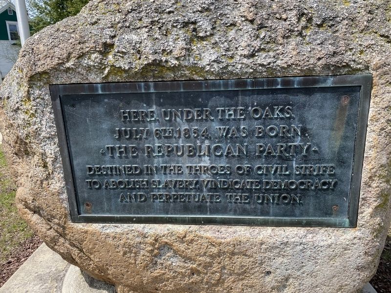 Birthplace of Republican Party image. Click for full size.