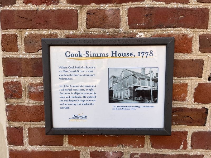 Cook-Simms House, 1778 Marker image. Click for full size.