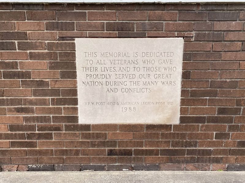 Bath Township Veterans Memorial Marker. Click for full size. Bath Township Veterans Memorial Marker image. Click for full size.