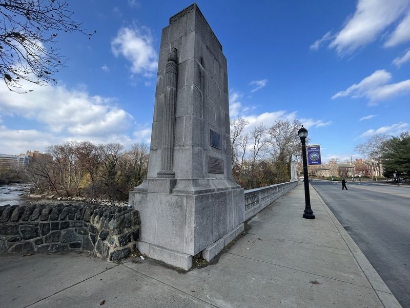 Mayor James H. Sills, Jr. Bridge Marker along the bridge image. Click for full size.