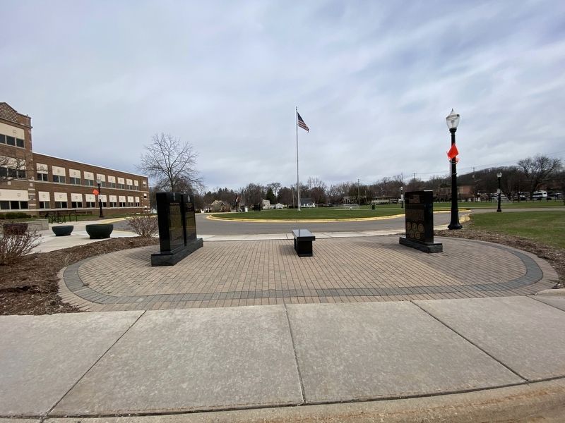East Lansing Veterans Memorial image. Click for full size.