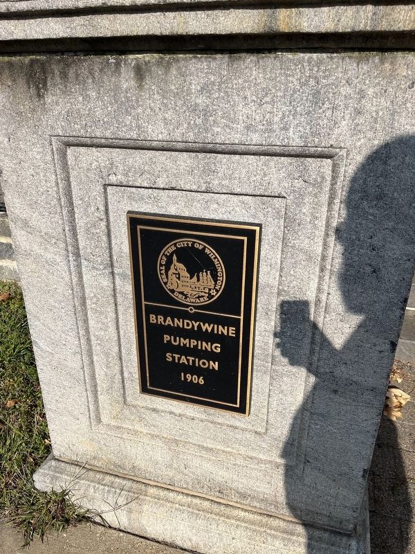 Brandywine Pumping Station Marker, Side One image. Click for full size.