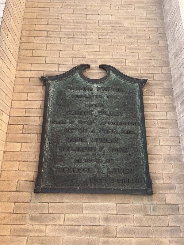 Additional dedication plaque on the Brandywine Pumping Station image. Click for full size.