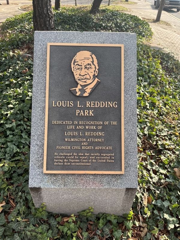 Louis L. Redding Park Marker image. Click for full size.