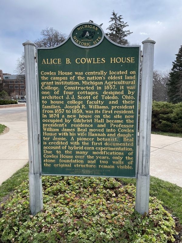 Alice Cowles House Marker image. Click for full size.
