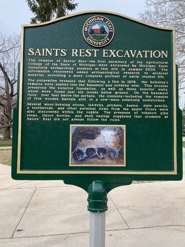 Saints' Rest Excavation Side image. Click for full size.