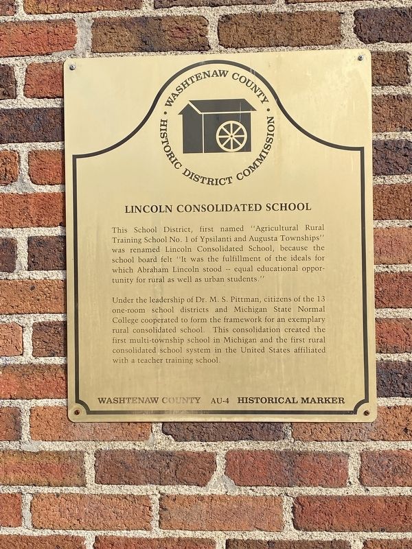 Lincoln Consolidated School Marker image. Click for full size.