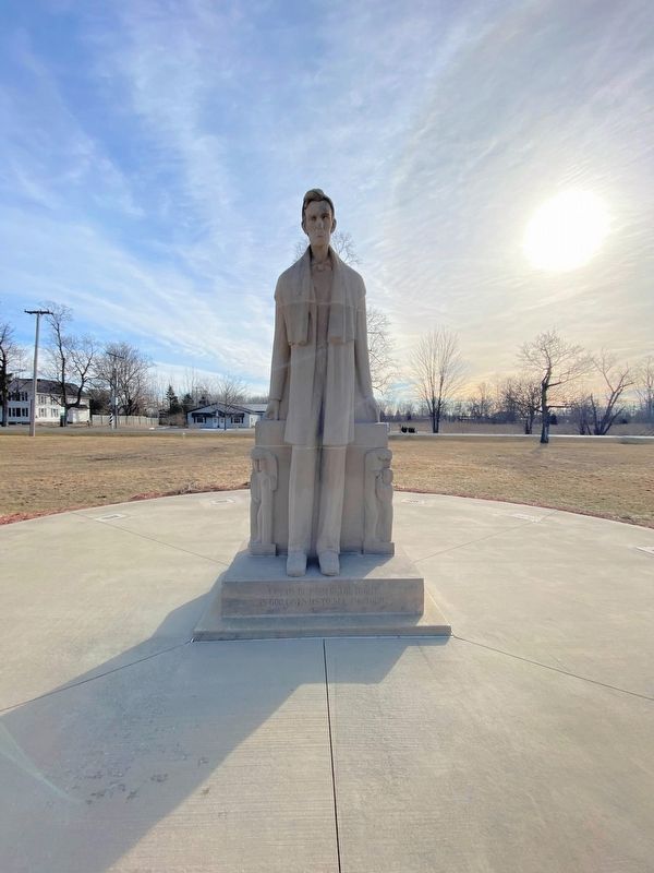 Abraham Lincoln Statue Marker image. Click for full size.