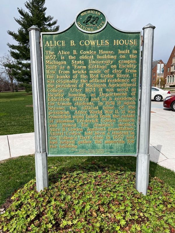Alice B. Cowles House Marker image. Click for full size.