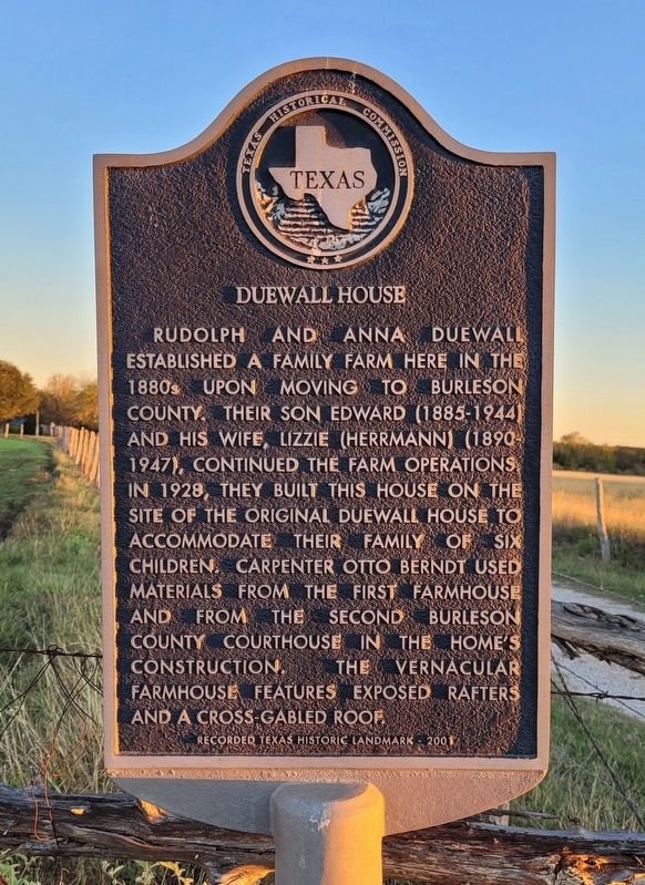 Duewall House Marker image. Click for full size.