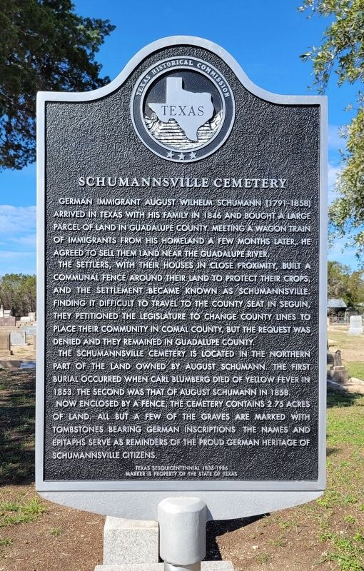 Schumannsville Cemetery Marker image. Click for full size.