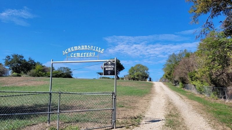 The entrance to the Schumannsville Cemetery image. Click for full size.